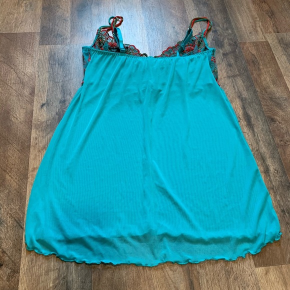 VS Vintage Y2K Pink Label Moroccan Embroidered Bohemian Crystal Babydoll Set - Picture 13 of 15